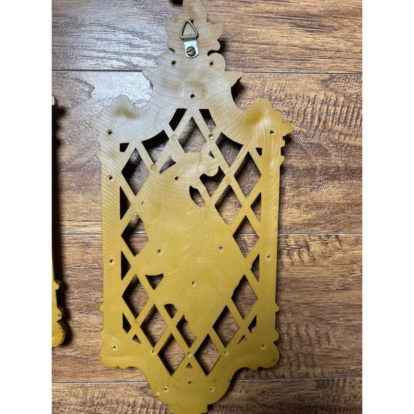 Vintage Wall Plaques Ornate Regency Dart 1970sGold Spring Floral Fall Bounty 4pc - Picture 7 of 10